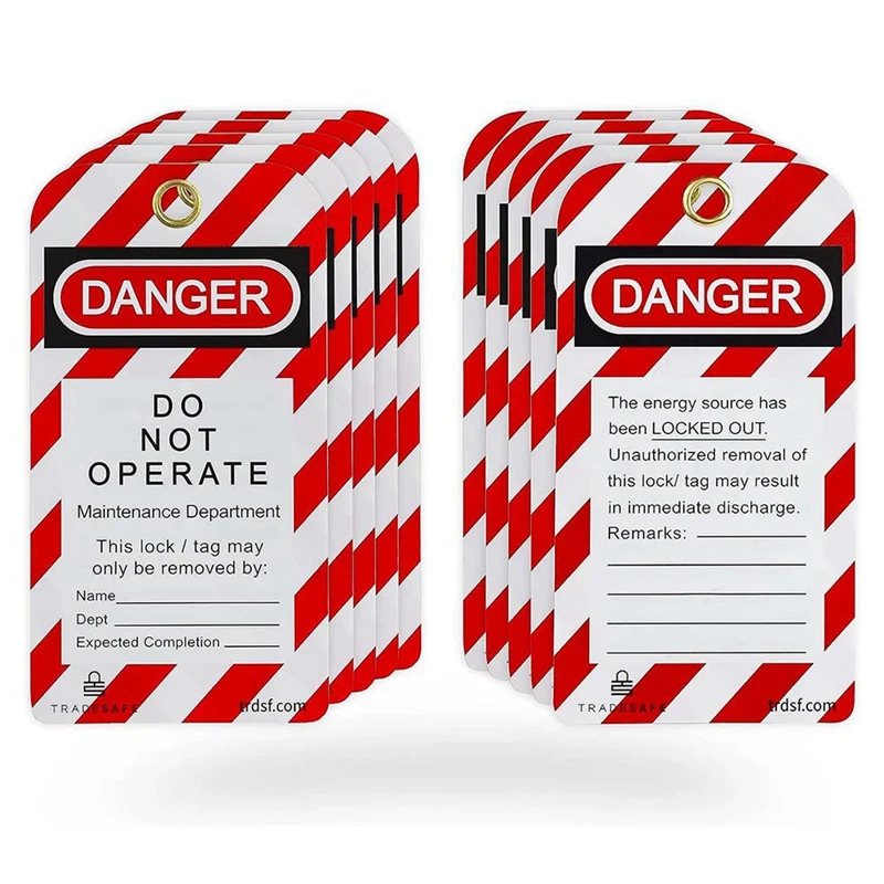 Danger Do Not Operate Labels Warning Maintenance Labels Baggage Tags For Locking Labels, Equipment Repair Durable Easy Install