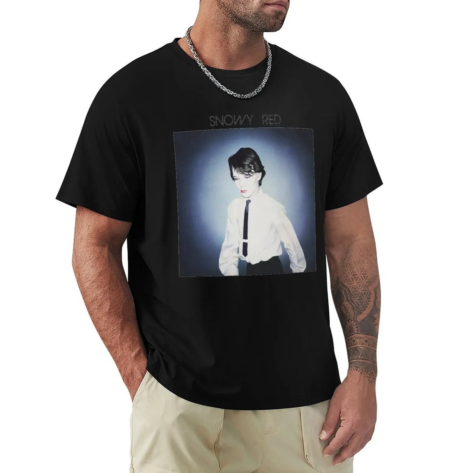 

Snowy red - the right to die 80s retro artwork T-Shirt luxury t-shirt graphics t shirt for men