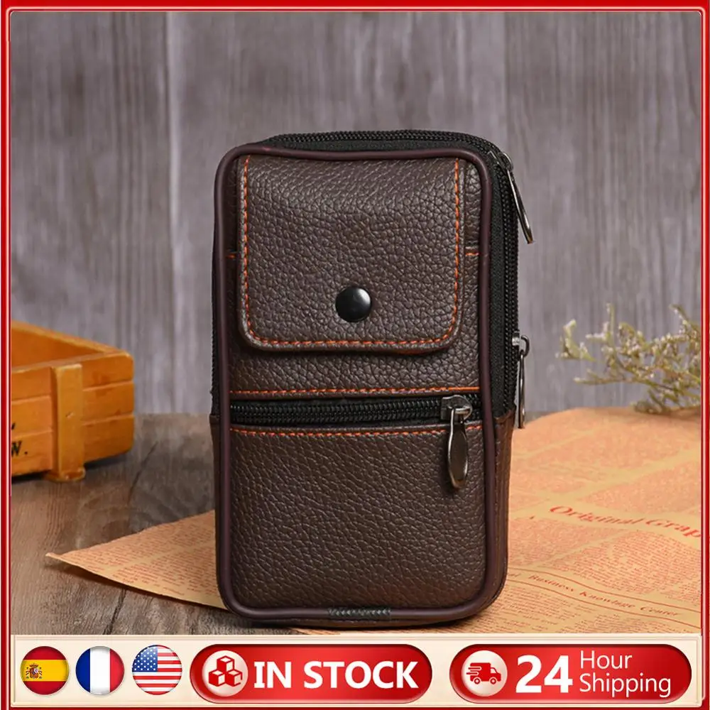 

Men Belt Bum Pouch Multifunctional Waist Fanny Pack Casual Belt Bum Pouch Coin Key Pouch Outdoor Purse Camping Hunting Bag
