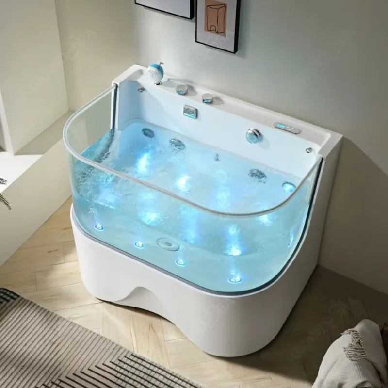 Indoor Pet Hydromassage Bathtub for Dogs and Cats Cleaning Grooming Bath Shower Tub