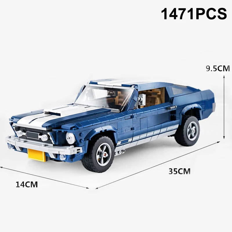 HOT TOY New 21047 Ford Mustangs Sports Racing Car Model Compatible With 10265 Building Blocks Bricks DIY Toys For Boys Gifts