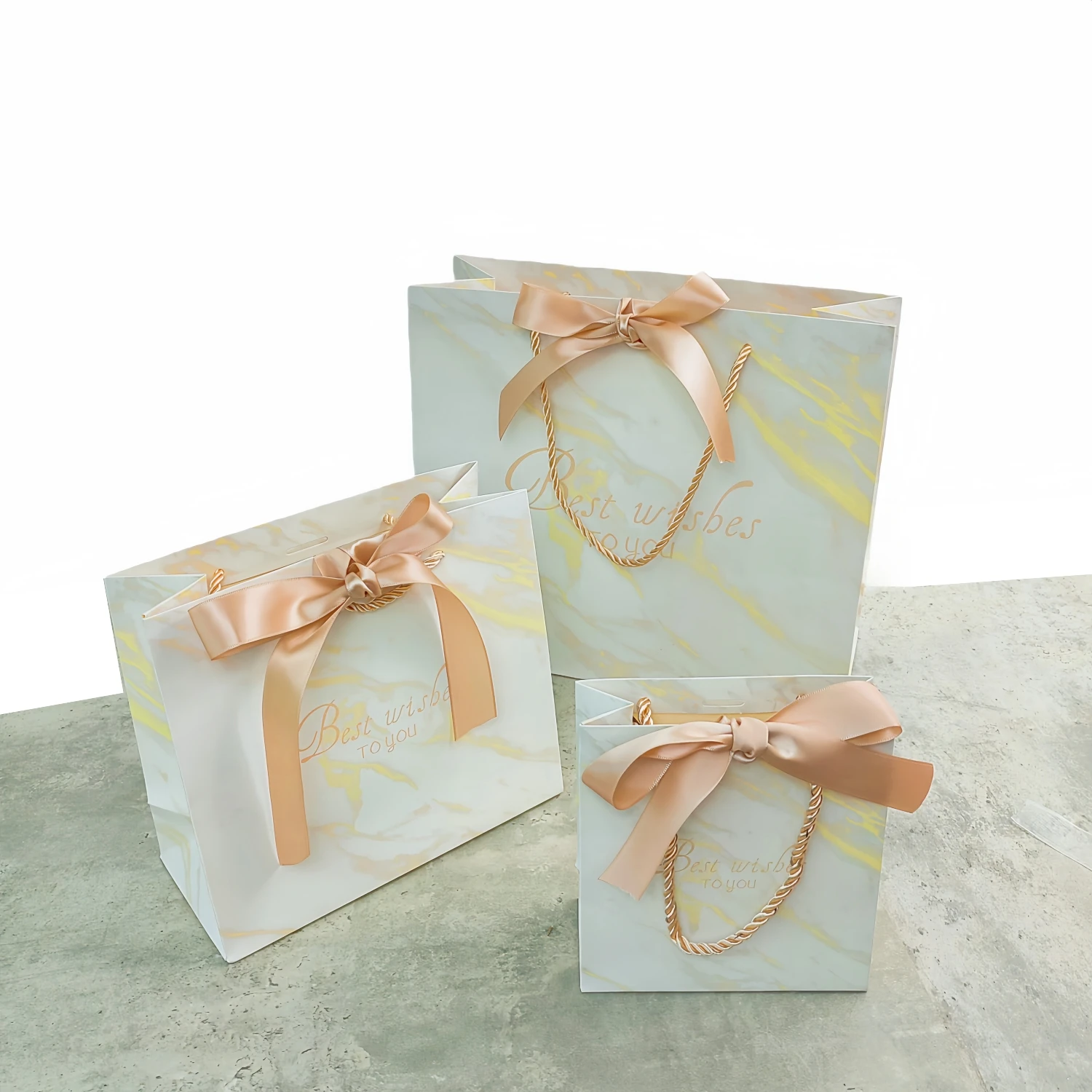 

New white golde Marble Gift Bag for Christmas/wedding/Baby Shower/Birthday Party Favors Gift Packaging Box Creative High-quality