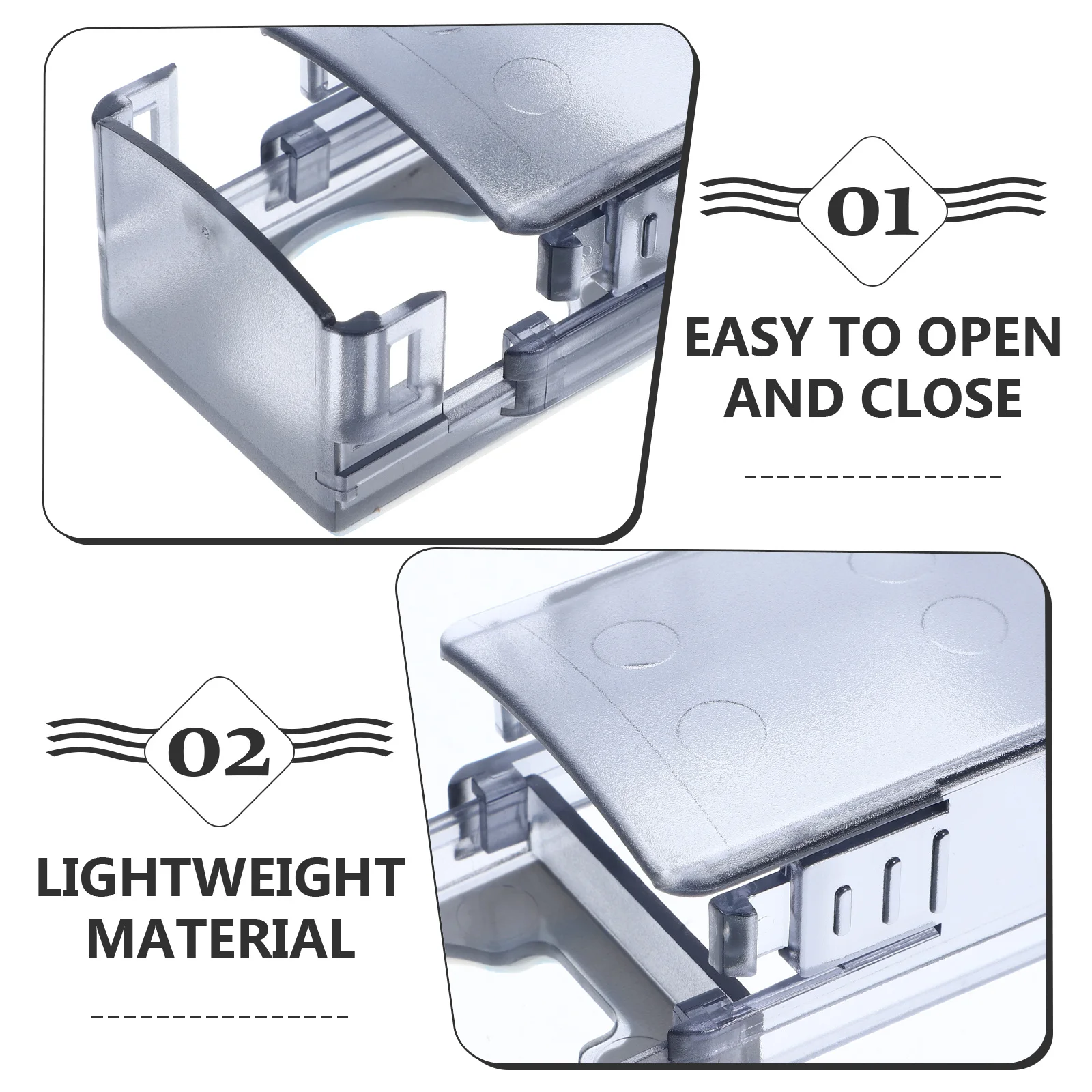 غطاء أمان بقفل المقبض المقاوم للأطفال، أغطية حماية قفل الباب البلاستيكية المضادة للقفل لأقفال أبواب سلامة الطفل للاستخدام المنزلي للأطفال