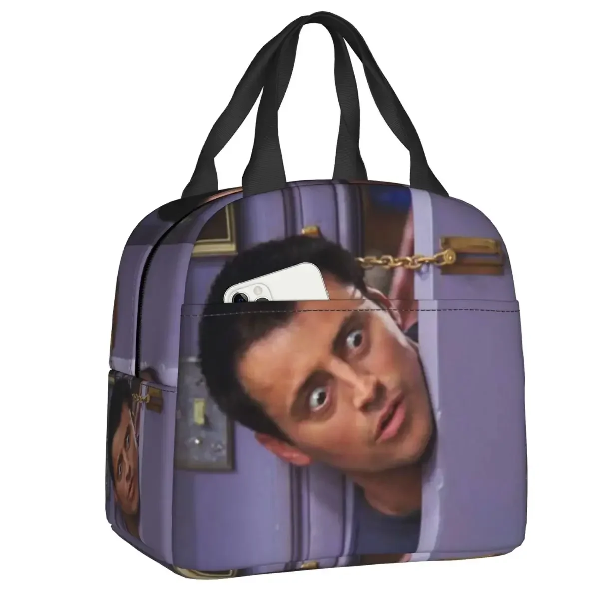 

Изготовленная на заказ забавная изолированная сумка для обеда Joey Tribbiani для пикника на открытом воздухе, классическое телешоу, друзья, водонепроницаемый холодильник, термобокс для обеда