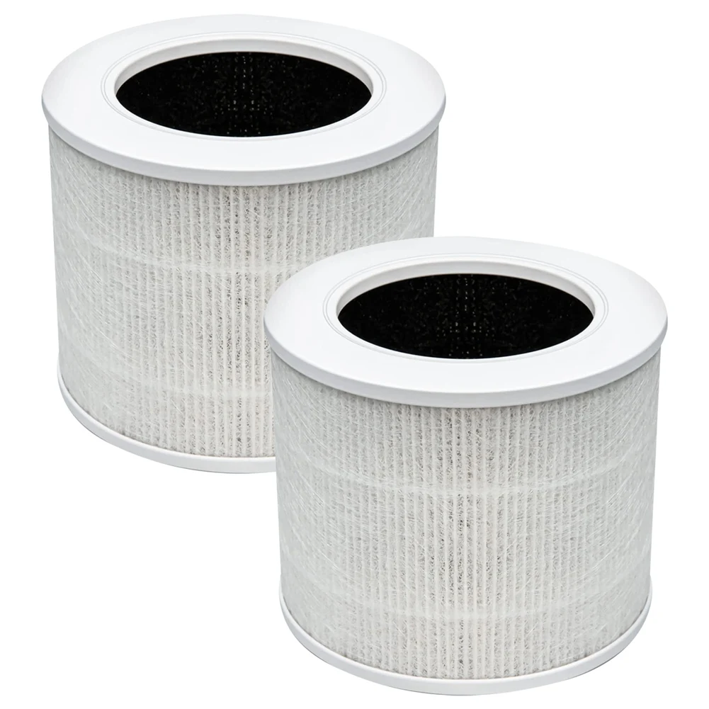 

Air Purifier Hape Filter 3-In-1 HEPA,Air Purifier H13 True HEPA, Activated Carbon Filter for Levoit Core Mini-RF 2PCS