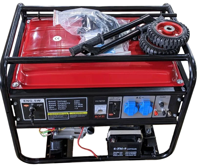 مولد 5500 وات، فرشاة الإثارة، تشغيل كهربائي رباعي الأشواط 1 أسطوانة 420 سي سي مبرد بالهواء، للاستخدام المنزلي #1