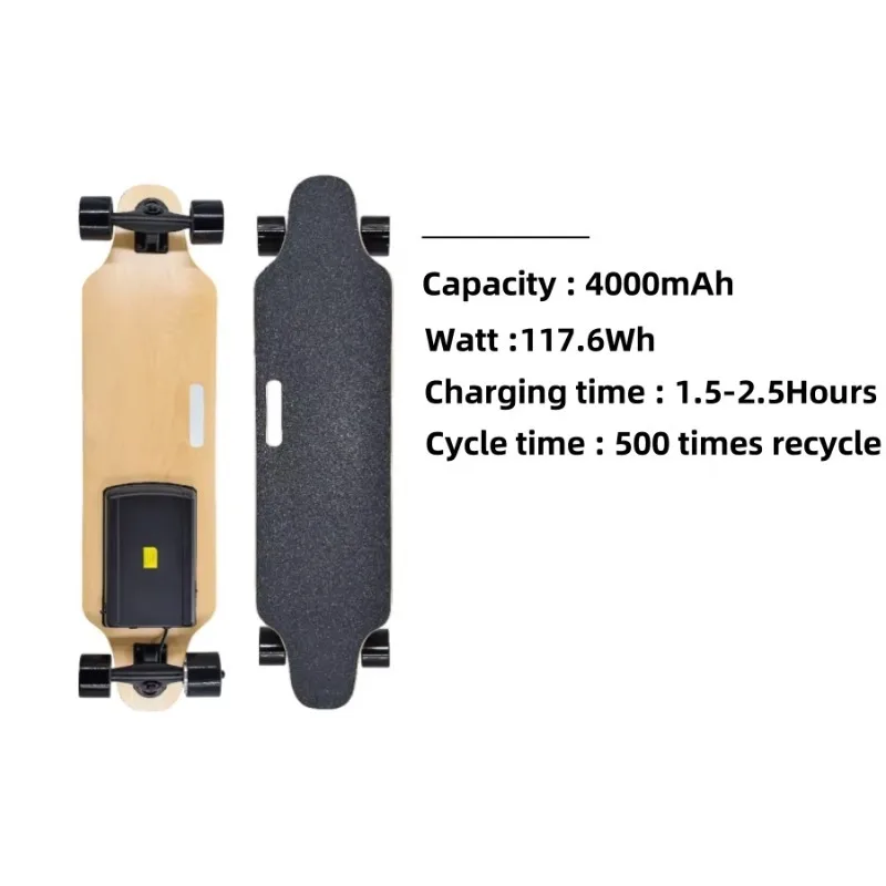 Airo JIESEN 4 Wheels Longboard E-Skateboard ABEC-9 Bearings 4000mAh Battery 300W Motor Electric Patineta Electrico Skateboard