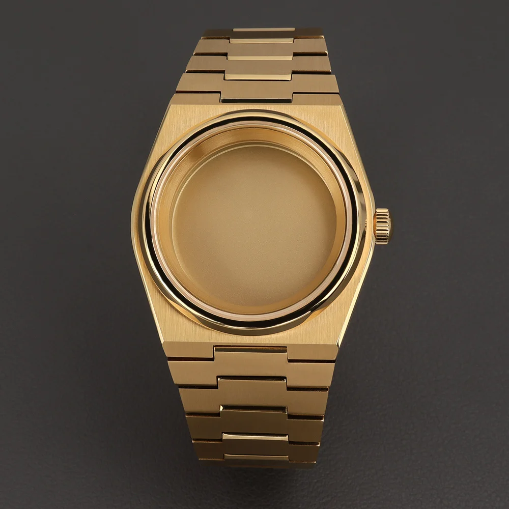 40mm Watch Case Bracelet kit set Sapphire glass for NH34 NH35 NH36 NH70 4R36 Movement 28.5mm Dial PRX Super Player Design Style