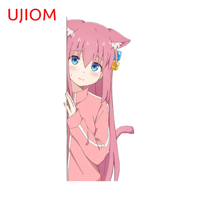 UJIOM Gotoh Hitori Peeking Waifu Wall Sticker Artistic Fashionable Enchanting Occlusion Scratch Decal Vinyl Wallpaper Home Decor