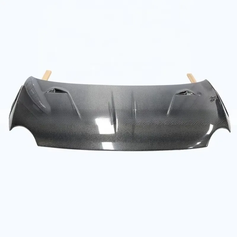 For 2007-2024 Fiat 500 595 695 Abarth DLF6 Style Carbon Fiber Vented Hood Car Engine Bonnet Cover Exterior Tuning Body Kit view 3