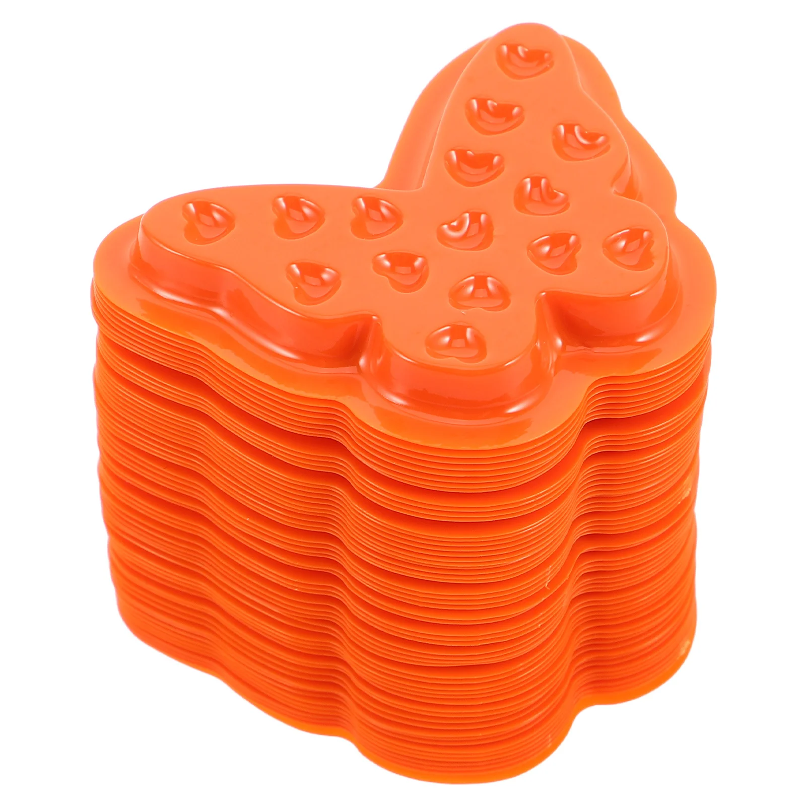 100Pcs Wimpern Kleber Tablett Schmetterling Form Wiederverwendbare Lash Verlängerung Halter Falsche Wimpern Kleber Palette Lash Tablett