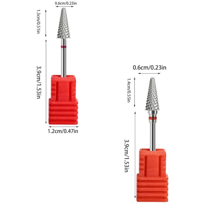 Q1QD Elektrische slijpkop manicure boor wolfraam gereedschap voor nagelliefhebbers