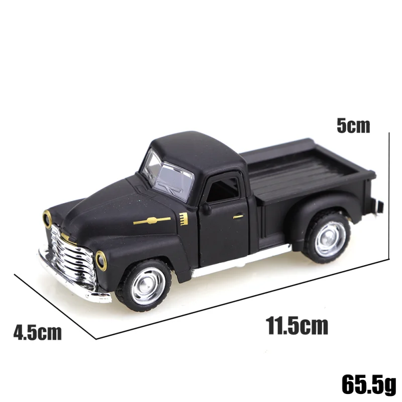 Bagged 1:36 Alloy Old-Fashioned Pickup Model, Metal Vintage Classic Pickup Toy, Doors Can Open, Collectible Gift for Boys and Ho view 6