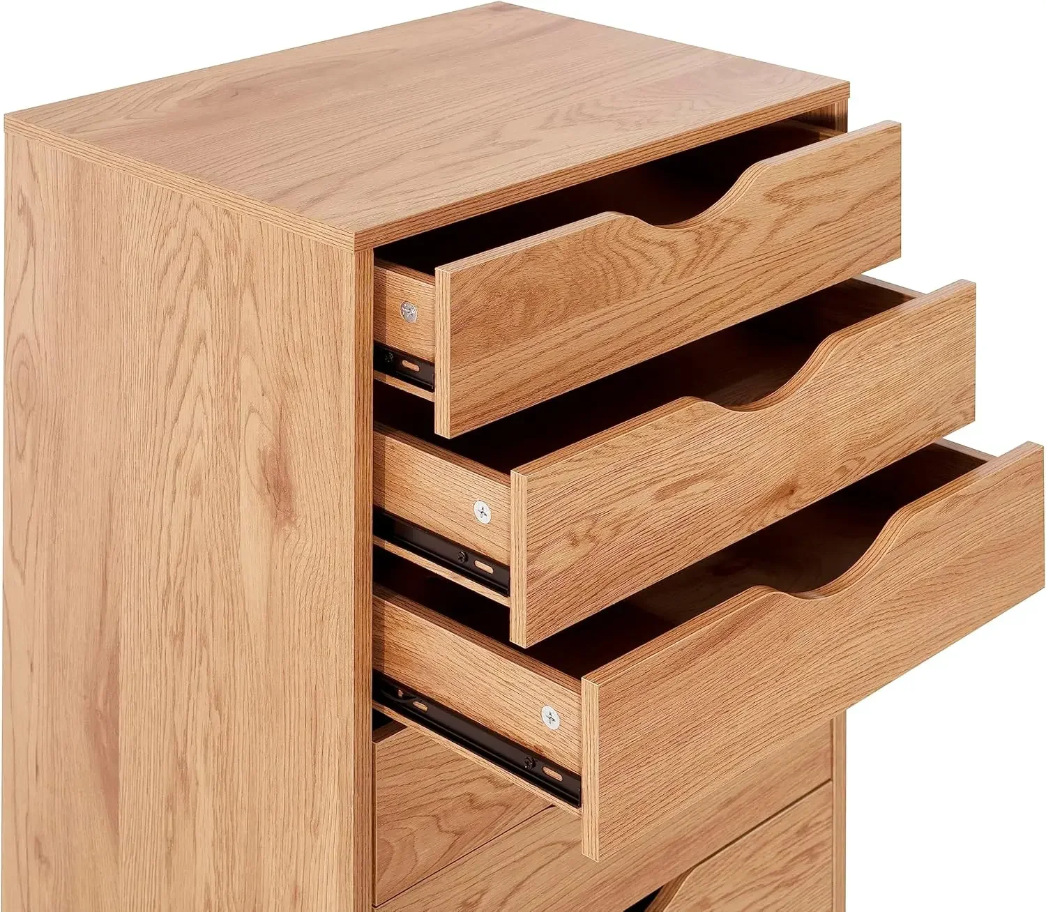 9 Drawer Dresser for Bedroom, Stylish Tall Dressers with Wheels, Storage Shelves, Small Dresser for Closet, Makeup Dresser with view 5