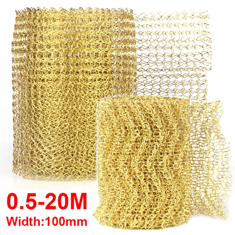 Filtering Net Copper Mesh for distillation 100mm Width Corrugated Mesh For Distillation Reflux Moonshine Brewing Pest Control