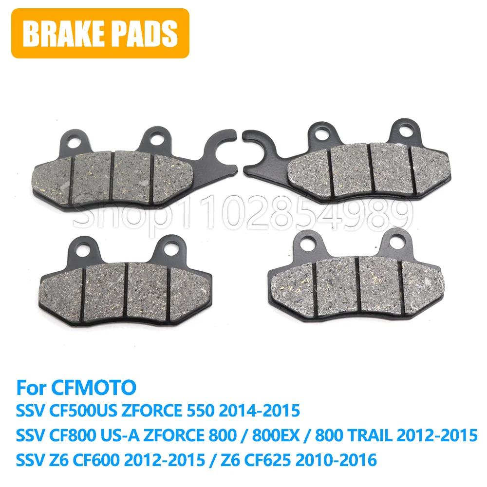 Motorcycle Accessories Fit For CFMoto Zforce SSV CF 500 550 600 625 800 Z6 CF500 CF600 CF800 US-A TRAIL Front Brake Pads