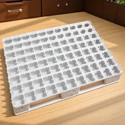 

88 Compartments Incubation Tray Durable Plastic Egg Container Lightweight Eggs Organizer for Brooder Machine Home Use