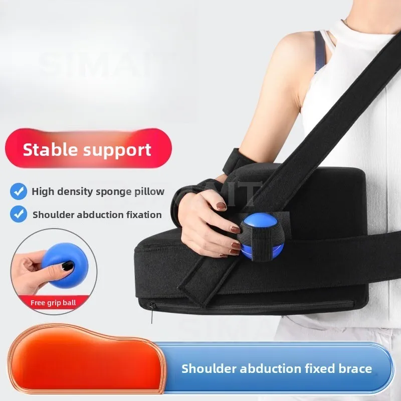Shoulder Abduction Brace, Fixed Humerus, Fracture and Dislocation Rotator Cuff Injury Brace, Shoulder Abduction Pillow Bag