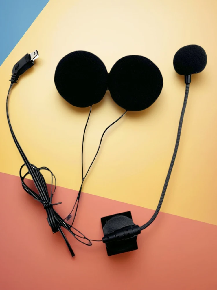 10핀 헤드폰 마이크 라디오 워키 토키 오토바이 인터콤 헤드셋 오토바이 풀 페이스 용 인터폰 헬멧 이어폰