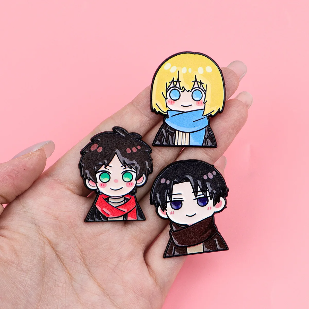 Attack on Titan Brooch Pin Badge Accessory Alloy Enamel Lapel Pin for Clothes Bag Backpack Cosplay Hat Jewelry Gift