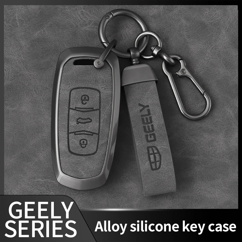 Car Key Case Cover Shell For Geely Emgrand X7 GS GX3 GT GC9 EC7 GC715 EC718 Englon SC3 Atlas Pro Keyless Remote Fob