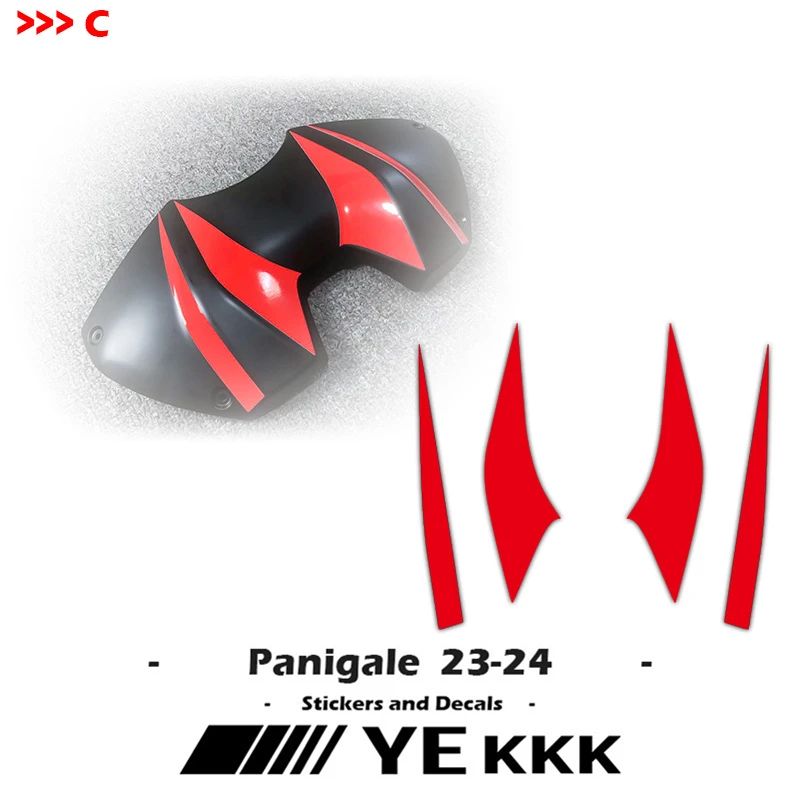 

For Ducati Panigale V4 V4R V4SP 23-24 Fairing Shell Sticker Panigale V4 V4S 2023-2024 New New Fuel Tank Line Stickers