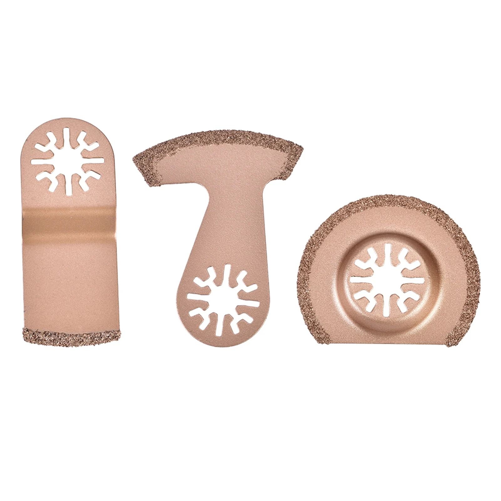 

3pcs Oscillating Segment Multifunction Tool Carbide Saw Blade Universal Interface For Polishing Cement Grit Grinding Etc