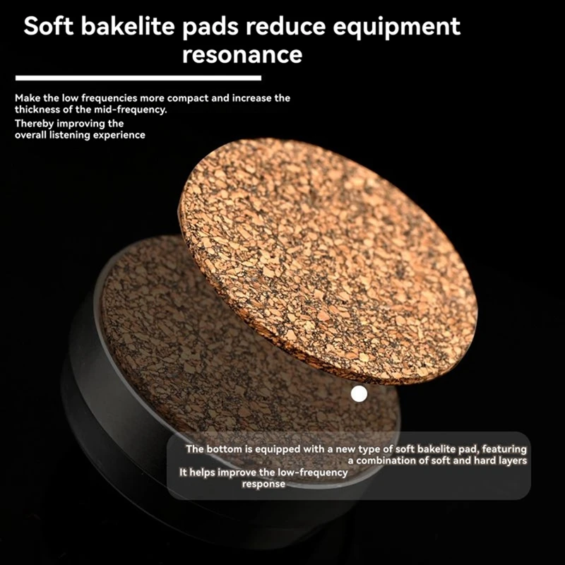 Stainless Steel Speakers Spikes Feet NonSlip Rubber Base Damping Pad for Superior Sound Clarity 50mmx20mm-ELEC