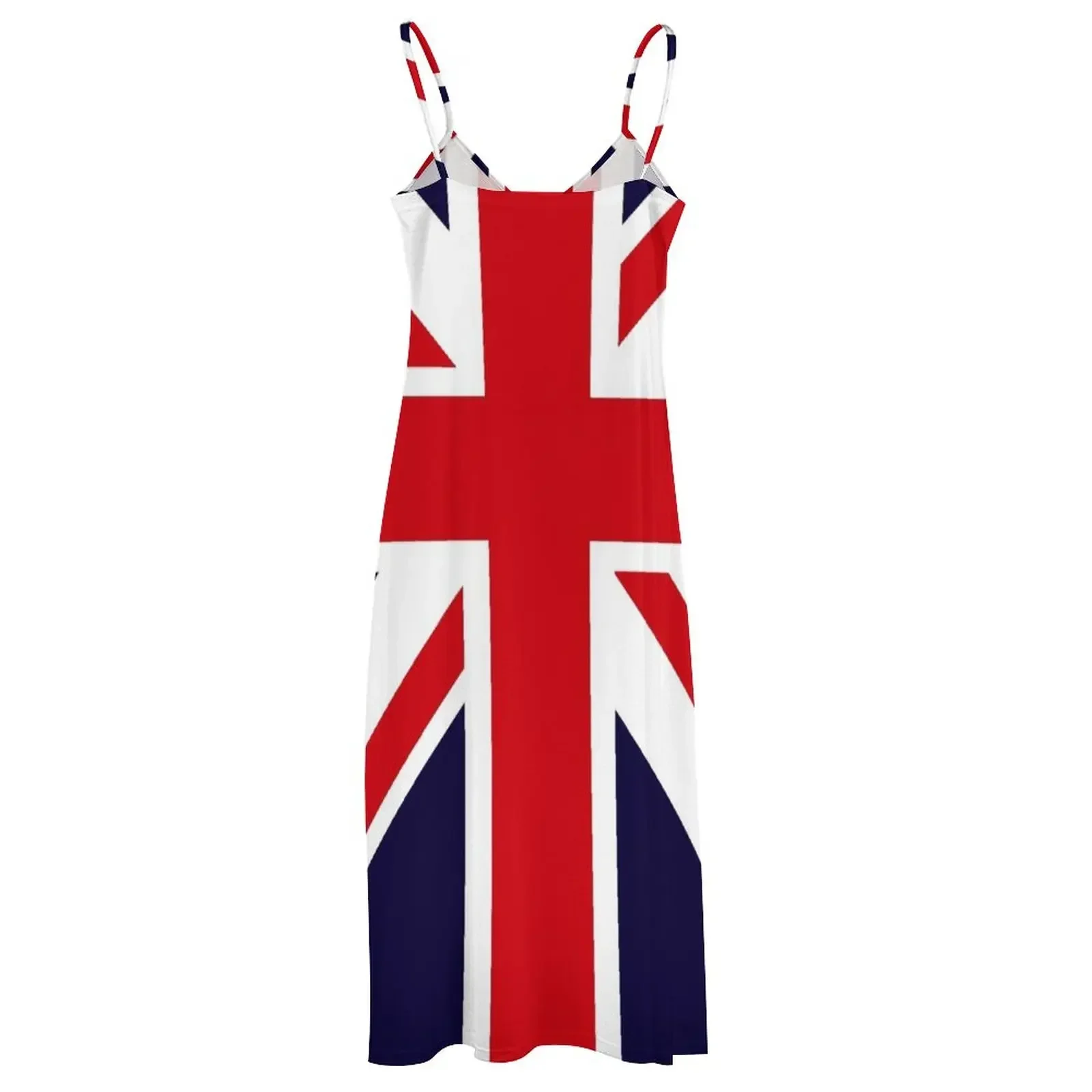 Vestido Punk sin mangas para mujer, vestido elegante con falda de verano, camiseta de Rose Union Jack Great Britain