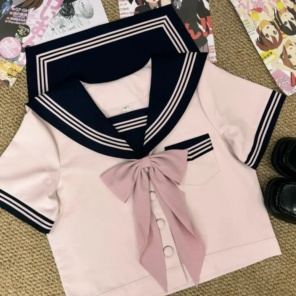 Uniforme Escolar Japonês para Meninas, Kawaii, Jk Marinheiro Ternos, Saia Plissada Marinha Básica, Conjuntos Fuku, Estudante, Trajes de Graduação, Mulheres, Coreano