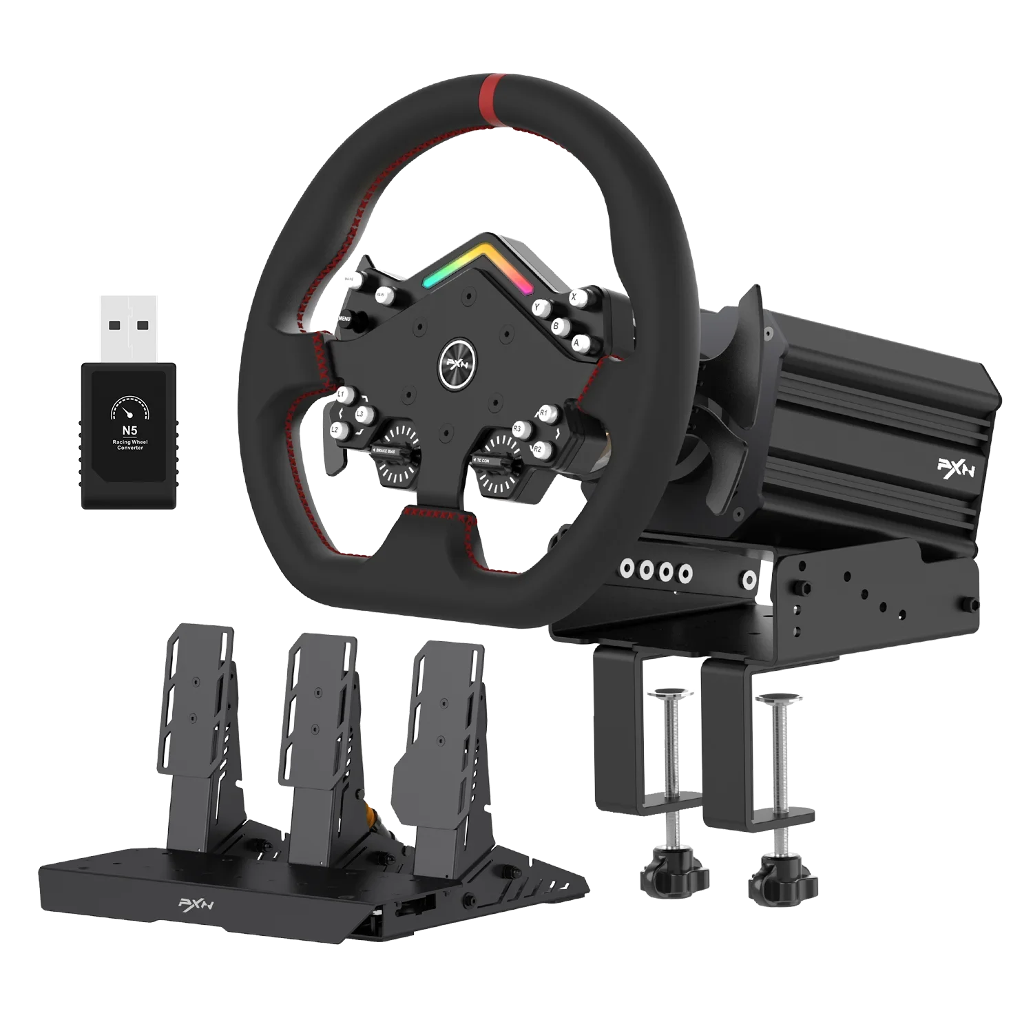 Original brand newPX·N V12li·te bundle direct drive gaming steering racing wheel simulator wheel with 11inches dial 6nm force