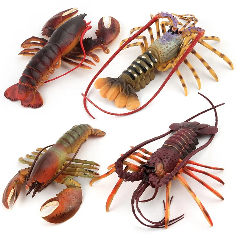 

Best Realistic Marine Simulation Lobsters Model Australian Lobster Boston Lobster Action Figures For Kid Gift C