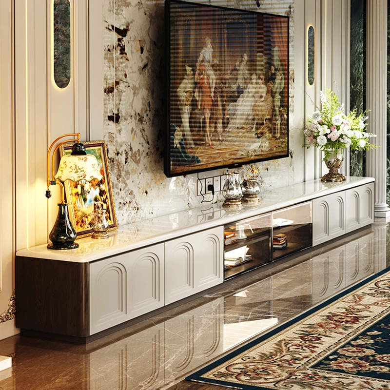 

Белые современные подставки для телевизора Ящики Роскошный монитор Дизайнерский стол для телевизора в прихожей Эстетический универсальный Muebles Para Tv Уникальная мебель