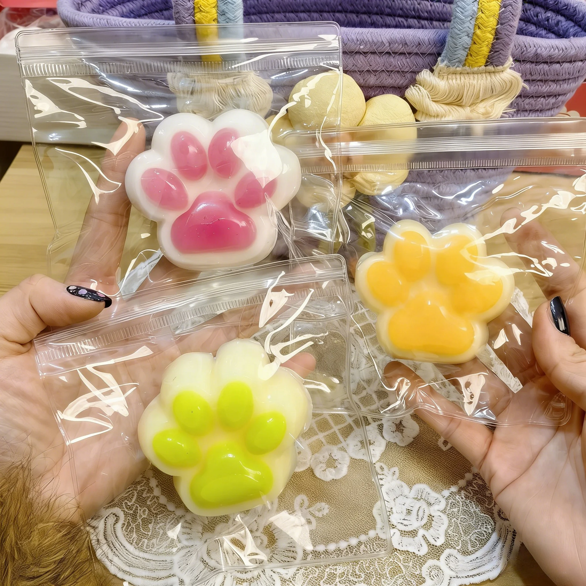 

1 шт. Милая игрушка-антистресс в виде кошачьей лапки, мягкая, липкая, медленно восстанавливающая форму, для снятия стресса, для детей и взрослых, игрушка-сквиш