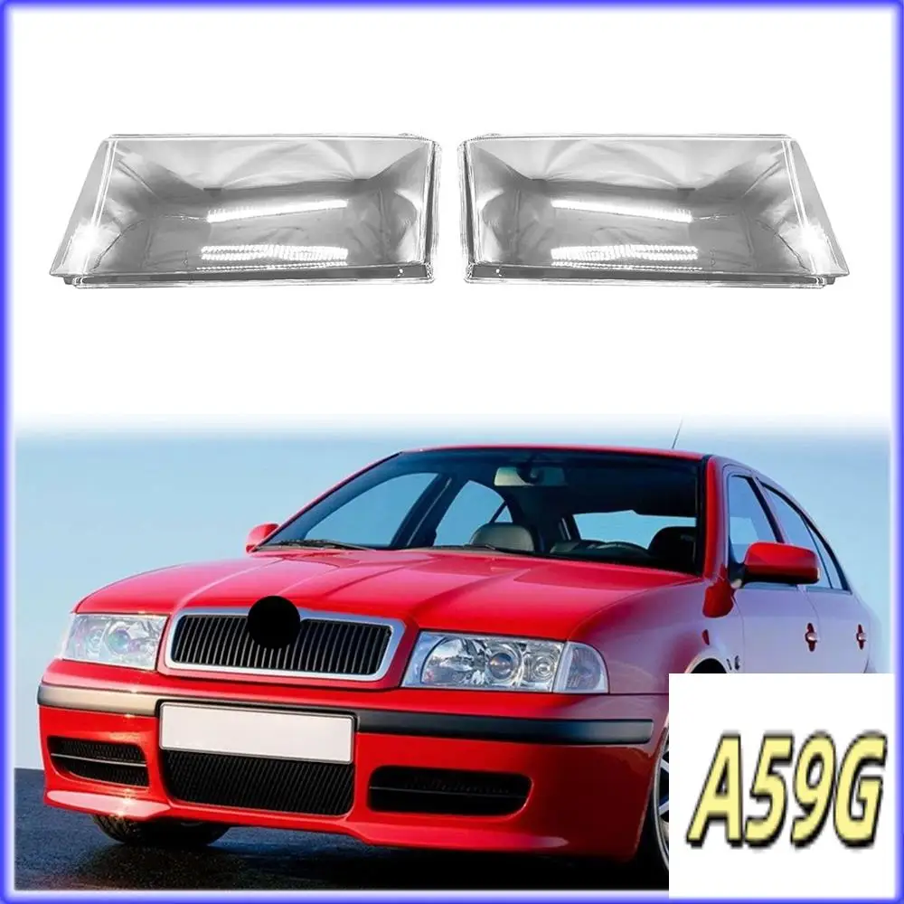 

G9-For Skoda For Octavia 2001 2002 2003 2004 Headlight Shell Lamp Shade Transparent Lens Cover Headlight Cover