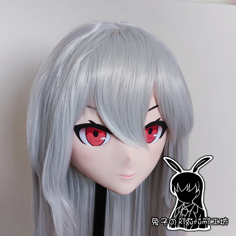 (RB277)Full Head Female Resin Cosplay Japanese Role Play Kigurumi Mask Crossdresser Doll Transgender Mask