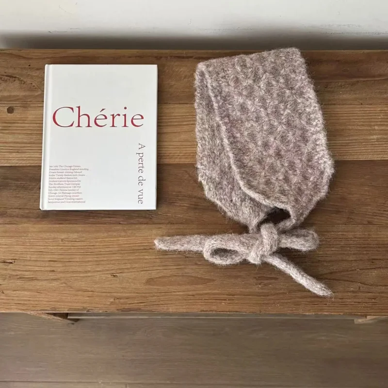 Ins الرياح بلون الأناناس نمط محبوك الصوف الدافئة سدادات حماية الأذن حزام قبعة الصوف غطاء للأذنين تنوعا الخريف الشتاء عقال