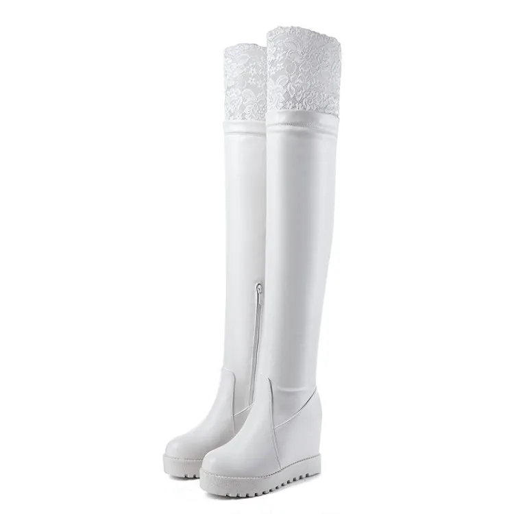 Big Size 9 10 11 12 thigh high boots knee high boots over the knee boots women ladies boots	shoes woman winter boots women