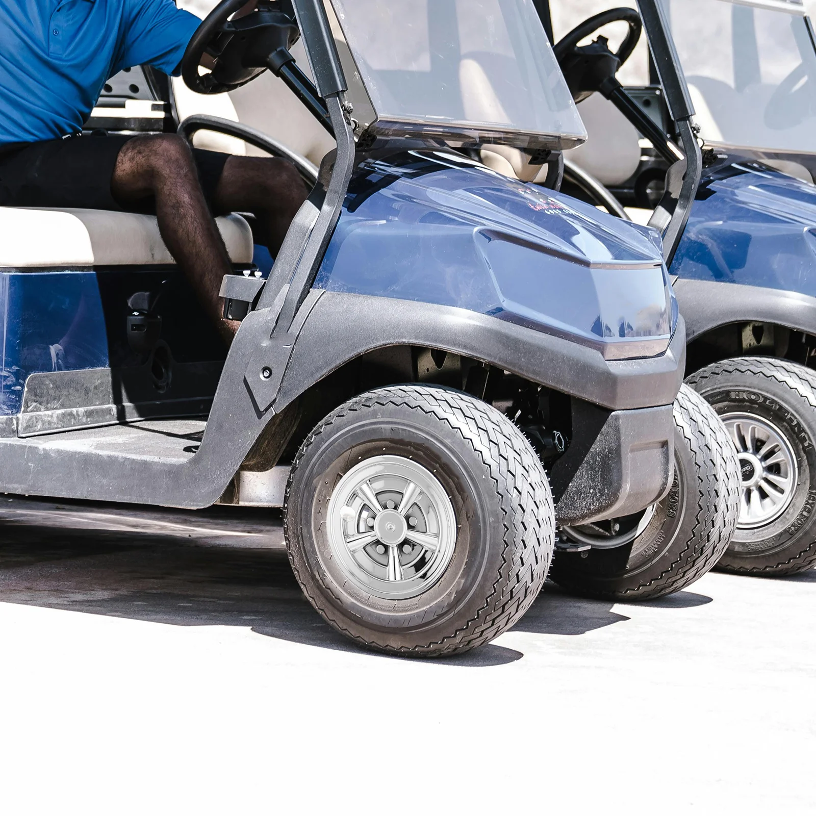 

Golf Cart Wheel Center Caps 8 Inch Silver Plastic Hub Covers Replacement For Automotive Decoration Wheel Hubcap Protection