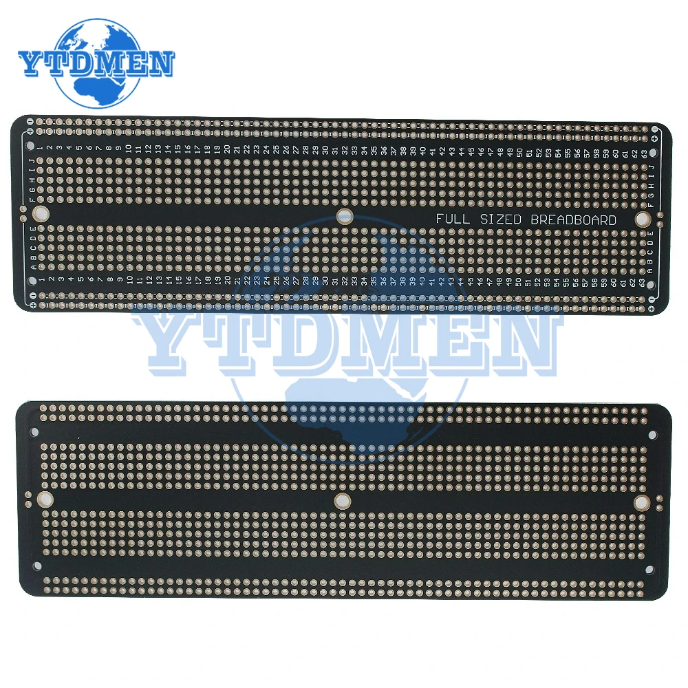 1-3 uds 5,2x8,9 cm placa de pruebas permanente estándar 5,2x17,2 cm placa prototipo PCB de doble cara Protoboard Diy electrónico para Arduino