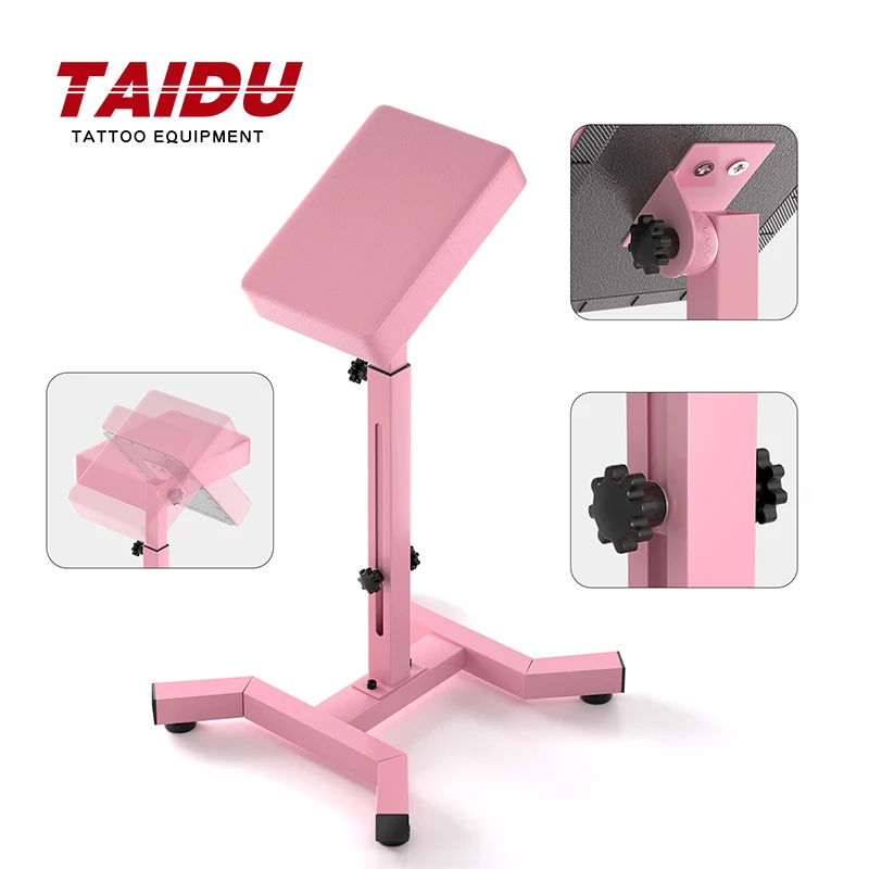 

TAIDU Pink Tattoo Armrest New Personalized ST18 Arm Rest Tattoo Height Angle Adjustable Support Stand Tattoo Equipment
