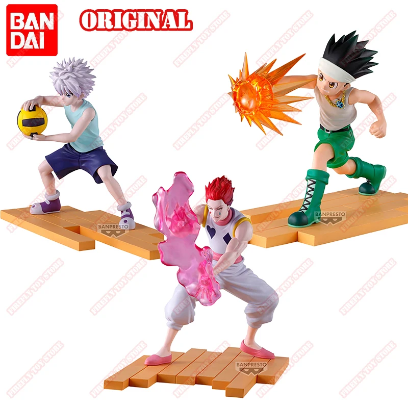 

BANDAI BANPRESTO Original HUNTER×HUNTER Greed Island Killua Zoldyck GONG Hisoka Collection Anime Action Figure Kids Toys