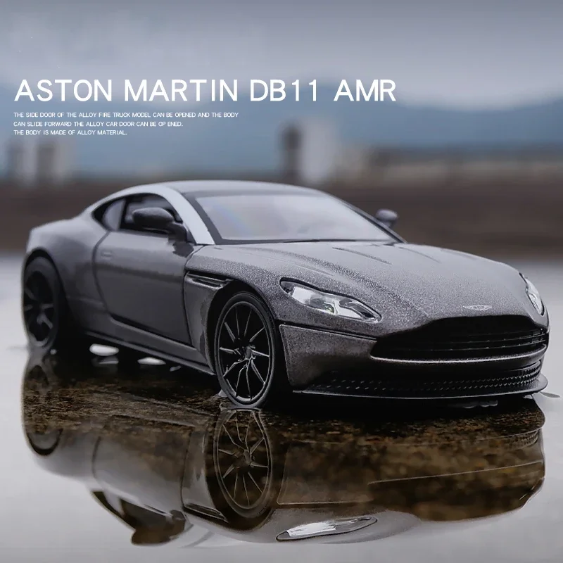 

1:32 Aston Martin DB11 металлические игрушечные автомобили, литые модели в масштабе, детские подарки с функцией откидывания, музыкальные Фотообои