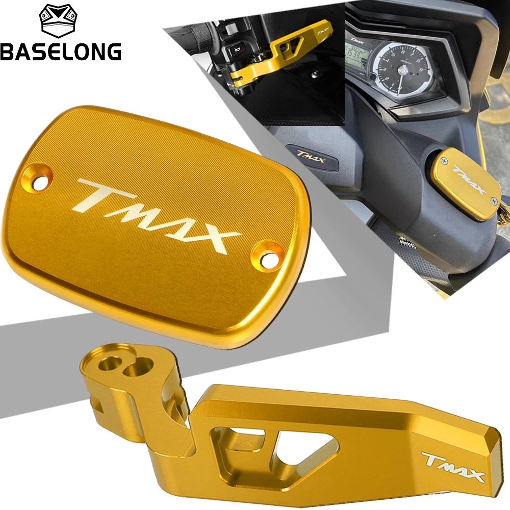 

For YAMAHA TMAX T MAX 500 530 560 SX DX MAX TECH XP500 XP530 Parking Brake Handbrake Lever Brake Fluid Reservoir Tank Cap Cover
