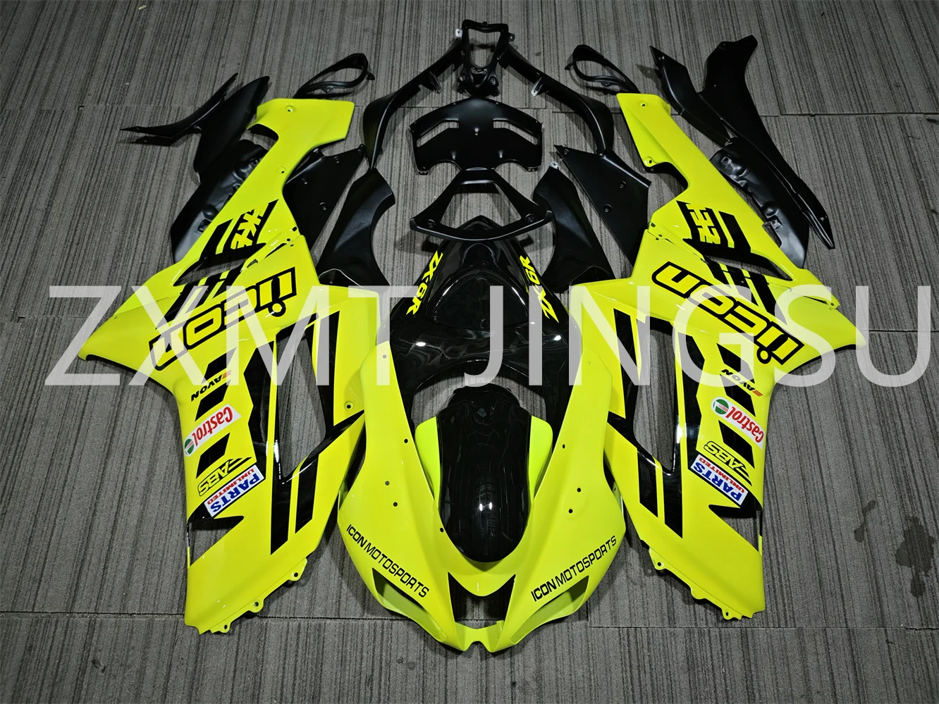 For KAWASAKI ZX-6R ZX-636 2005 2006 2007 2008 2019 2020 2021 2022 2023 ABS Motorcycle Fairing Kit Body Customizable Color