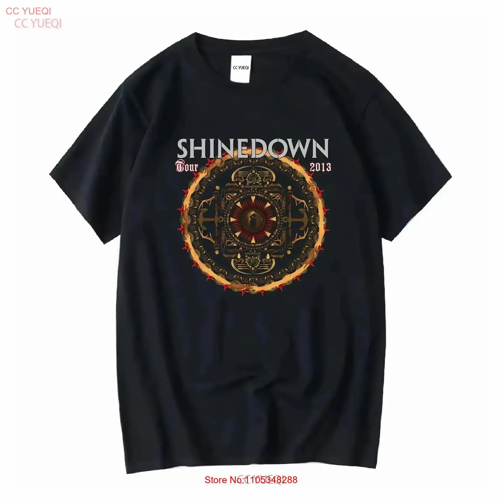 Vintage 2013 Shine Down Tour Black X Large T Shirt Washed Breathable Top For Everyday Wear designer clothes vintage Washed