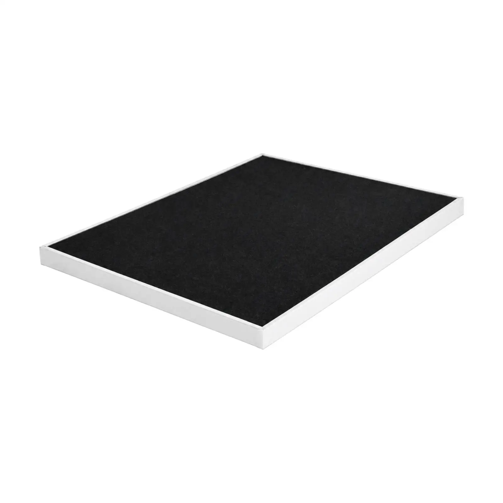 Jewelry Display Tray Sturdy Rectangular Jewelry Tray with Stainless Steel Frame Long-Lasting Elegant for Boutique Owners