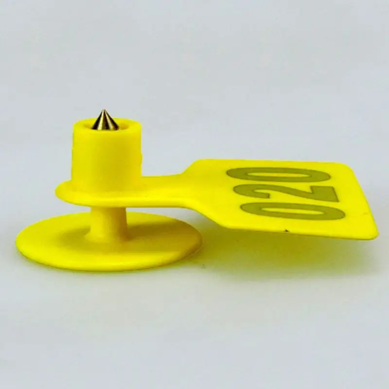 Plastic Livestock Ear Tags with 1-100 Series Numbers Farm Animal Identification Tags for Cattle Pig Sheep Pack of 100