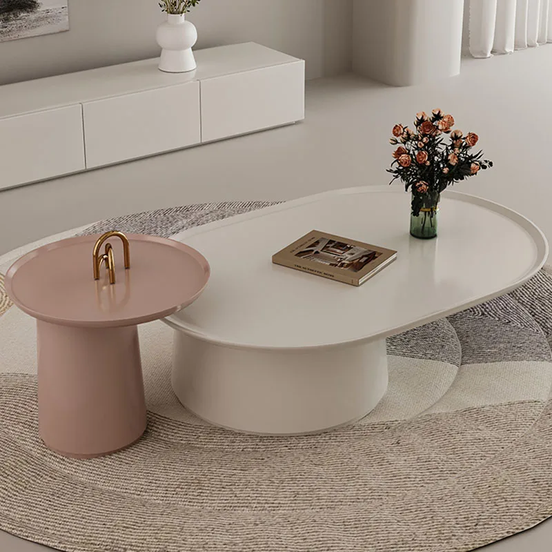 Tray Nordic Side Table Modern Design Round Minimalist Center Coffee Table Hallway Italian Mesa De Centro De Sala Home Furniture