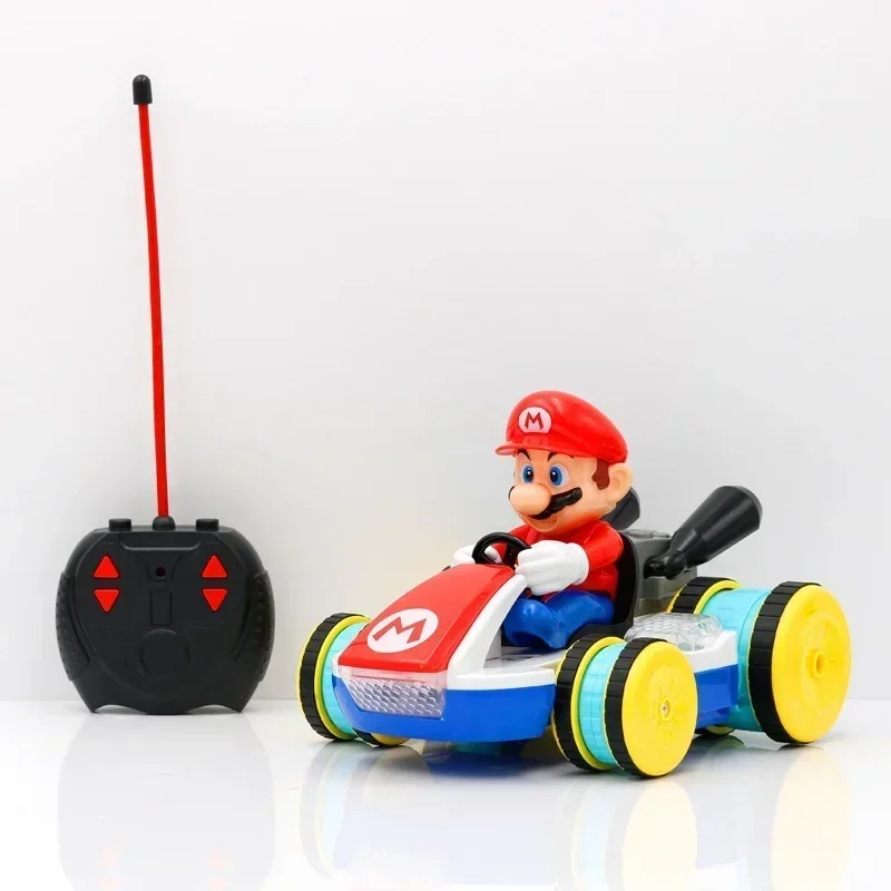 Super Marios Remote Car Toys for Boys Game Marios Bros Action Figure Toys Collectible Model Toys Kids Birthday Christmas Gifts